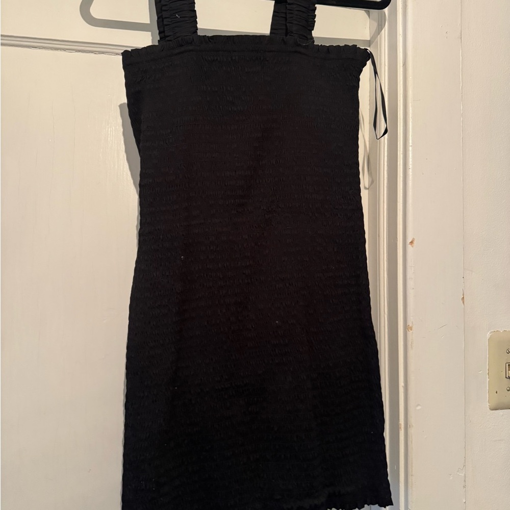 Forever 21 Black Textured Mini Dress